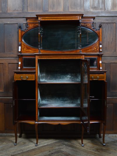 Edwardian Mahogany Display Cabinet SAI3303 - Image 9