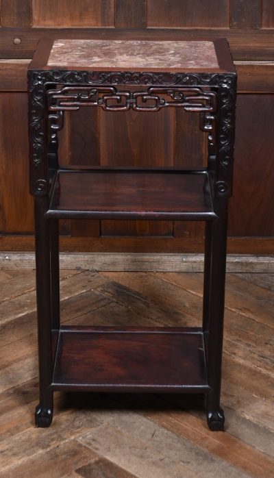 Chinese Marble Top Side Table SAI3726 - Image 9