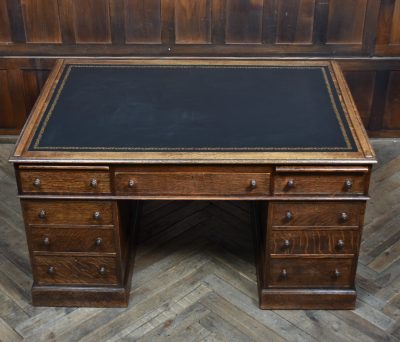 Victorian Oak Partner Desk SAI3753 - Image 17