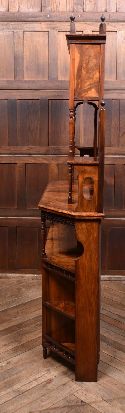 Victorian Walnut Display Cabinet SAI3760 - Image 16