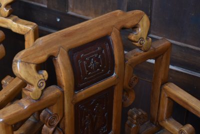 Pair of Chinese Hardwood Arm-chairs SAI3806 - Image 4