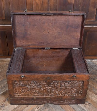 19th-century Indian Teak Storage Chest SAI3894 - Image 14