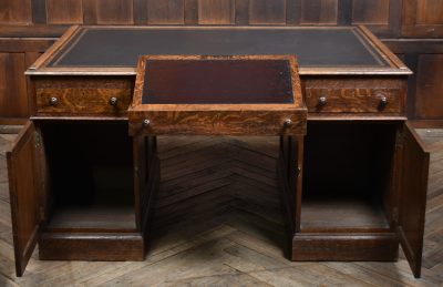 Victorian Oak Partner Desk SAI3753 - Image 22