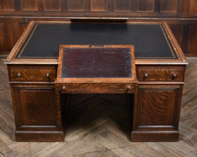 Victorian Oak Partner Desk SAI3753 - Image 23