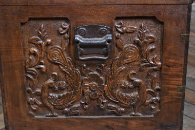 19th-century Indian Teak Storage Chest SAI3894 - Image 19