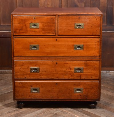Victorian Mahogany Campaign Chest SAI3741 - Image 5