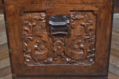 19th-century Indian Teak Storage Chest SAI3894 - Image 22