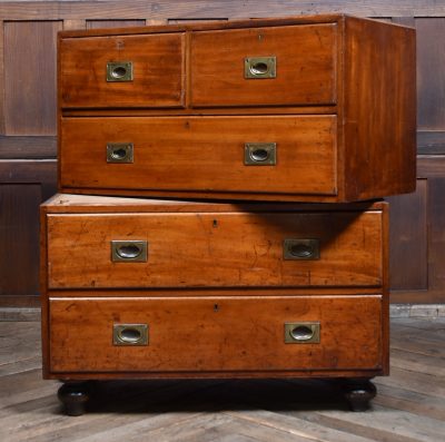 Victorian Mahogany Campaign Chest SAI3741 - Image 10