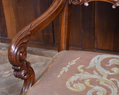 Victorian Walnut Chair SAI3781 - Image 9