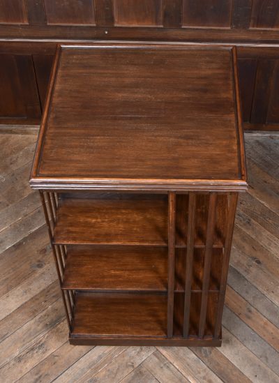 Edwardian Oak Revolving Bookcase SAI3762 - Image 6