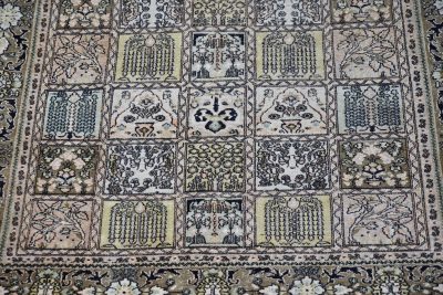 Vintage Hand-knotted Silk Rug SAI3808 - Image 6