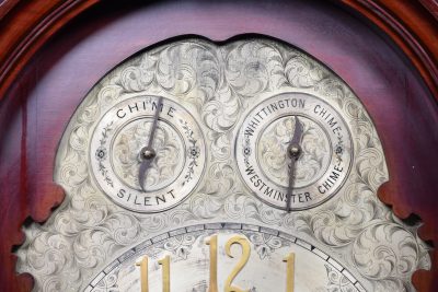 9ft Mahogany Long Case/ Grandfather Clock SAI1685 - Image 8