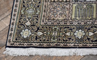 Vintage Hand-knotted Silk Rug SAI3808 - Image 8