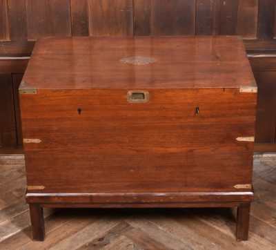 19th Century Teak Campaign Chest SAI3729 - Image 2