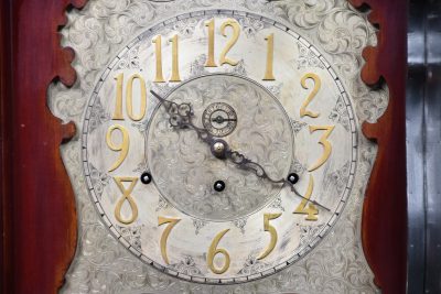 9ft Mahogany Long Case/ Grandfather Clock SAI1685 - Image 9