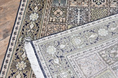Vintage Hand-knotted Silk Rug SAI3808 - Image 11