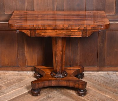 Victorian Rosewood Fold-over Card Table SAI3783 - Image 2