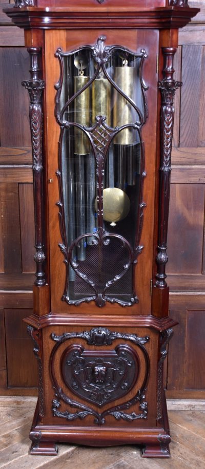 9ft Mahogany Long Case/ Grandfather Clock SAI1685 - Image 15