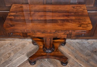 Victorian Rosewood Fold-over Card Table SAI3783 - Image 5