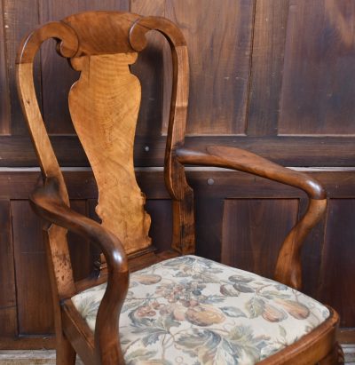 Pair Of Victorian Walnut Arm-chairs SAI3809 - Image 5