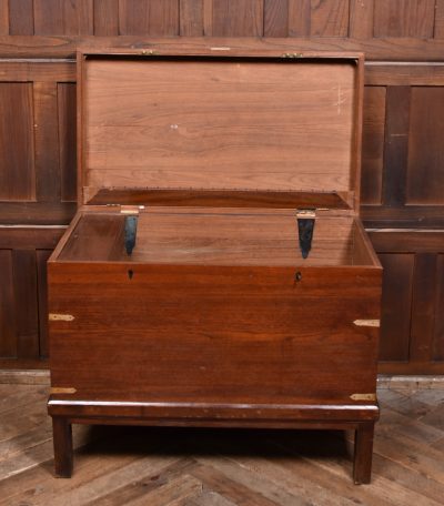 19th Century Teak Campaign Chest SAI3729 - Image 10