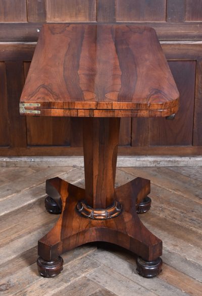 Victorian Rosewood Fold-over Card Table SAI3783 - Image 6