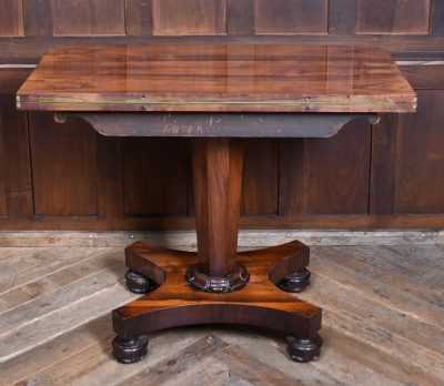 Victorian Rosewood Fold-over Card Table SAI3783 - Image 7