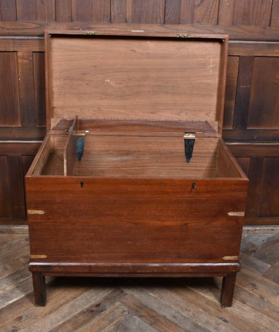 19th Century Teak Campaign Chest SAI3729 - Image 15