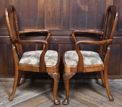 Pair Of Victorian Walnut Arm-chairs SAI3809 - Image 10