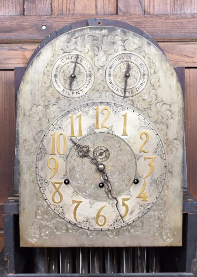 9ft Mahogany Long Case/ Grandfather Clock SAI1685 - Image 21