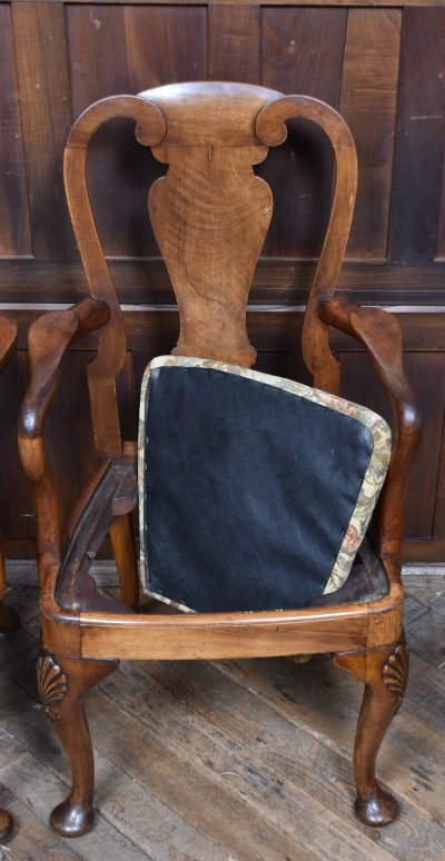 Pair Of Victorian Walnut Arm-chairs SAI3809 - Image 11