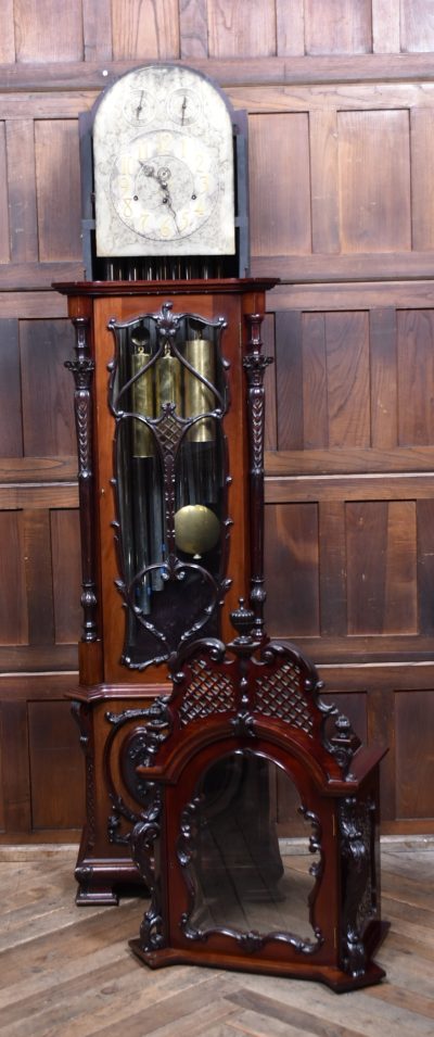 9ft Mahogany Long Case/ Grandfather Clock SAI1685 - Image 22