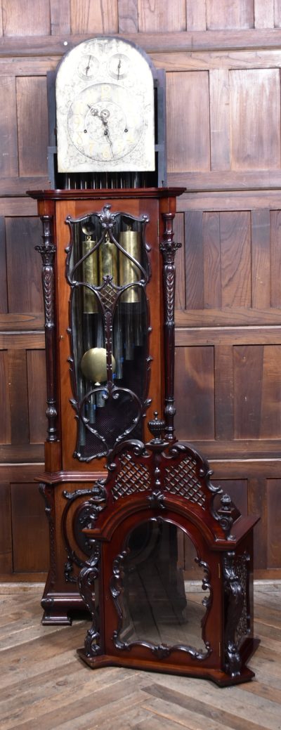 9ft Mahogany Long Case/ Grandfather Clock SAI1685 - Image 23