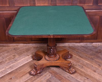 Victorian Rosewood Fold-over Games Table SAI3898 - Image 9