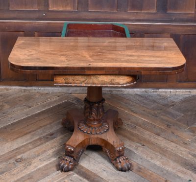 Victorian Rosewood Fold-over Games Table SAI3898 - Image 11