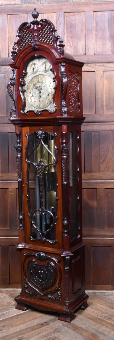 9ft Mahogany Long Case/ Grandfather Clock SAI1685 - Image 27