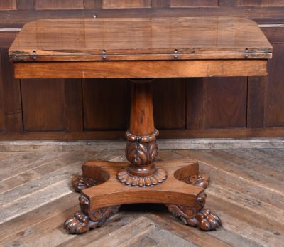 Victorian Rosewood Fold-over Games Table SAI3898 - Image 13