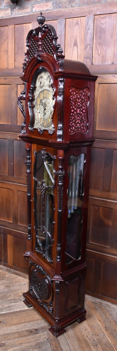 9ft Mahogany Long Case/ Grandfather Clock SAI1685 - Image 28