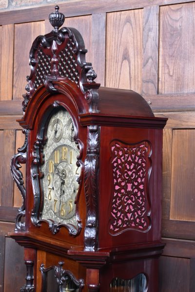 9ft Mahogany Long Case/ Grandfather Clock SAI1685 - Image 30