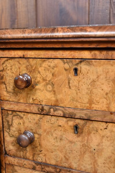 Pair Of Victorian Burr Walnut Bedside Drawers SAI3899 - Image 5