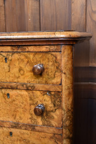 Pair Of Victorian Burr Walnut Bedside Drawers SAI3899 - Image 6