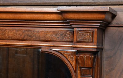 Edwardian Walnut Over Mantle Mirror SAI3766 - Image 2