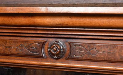 Edwardian Walnut Over Mantle Mirror SAI3766 - Image 5