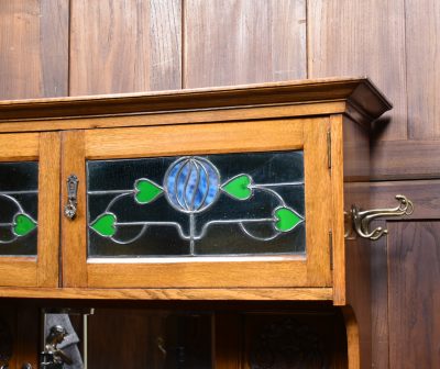 Art Nouveau Oak Hall Stand SAI3785 - Image 2