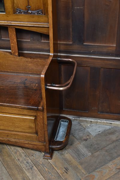 Art Nouveau Oak Hall Stand SAI3785 - Image 3