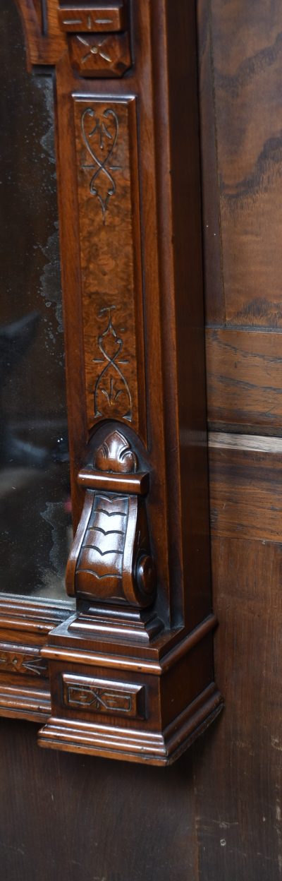Edwardian Walnut Over Mantle Mirror SAI3766 - Image 7