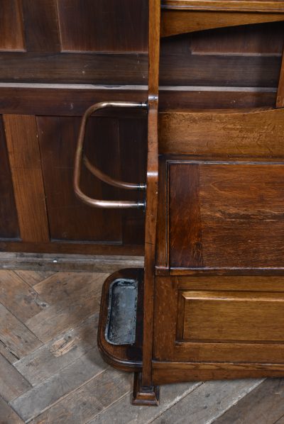 Art Nouveau Oak Hall Stand SAI3785 - Image 6