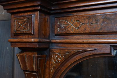Edwardian Walnut Over Mantle Mirror SAI3766 - Image 10