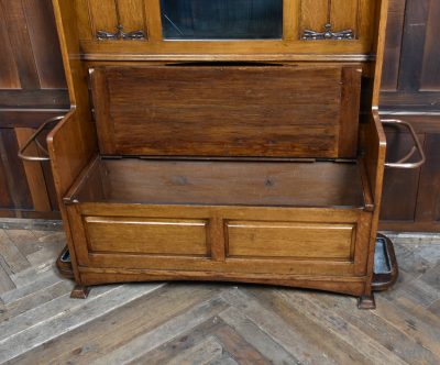 Art Nouveau Oak Hall Stand SAI3785 - Image 9