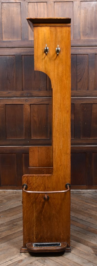 Art Nouveau Oak Hall Stand SAI3785 - Image 15